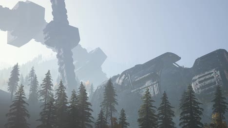 UFO-crashed-in-the-forest